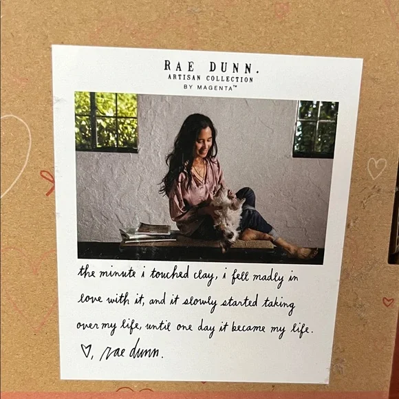 New Rae Dunn Yours & Mine Heart Mugs - Picture 3 of 15